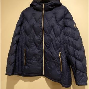 Women’s Michael Kors Packable Down Jacket Navy 2X
